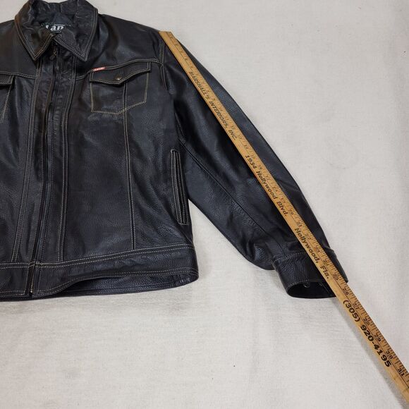 Vintage Wilsons Maxima Jacket Womens Sz Large Black Leather Motorcycle Gorpcore - Picture 6 of 16
